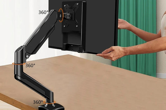 Single Monitor Mount 13 to 32 Inch Gas Spring Monitor Arm VESA Monitor Mount