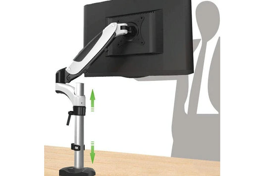 Desktop Monitor Stand Rotating with Pneumatic Hovering Mechanism Monitor Mounts & Stands