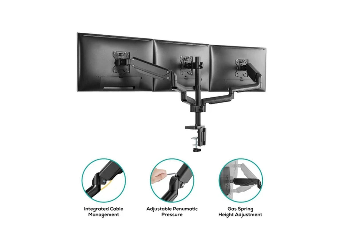 Activiva Ergolife Triple Monitor Screen Gas Spring Monitor Arm