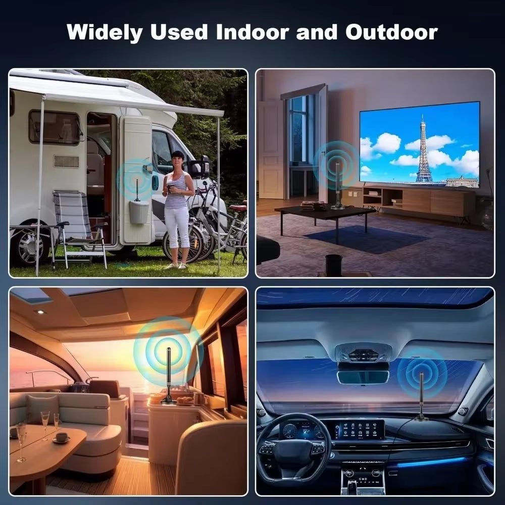 TV Antenna Indoor for Smart TV Indoor & Outdoor, Local Channels,Digital Antenna , 400+ Miles Long Range HD Tv,Support All TV.