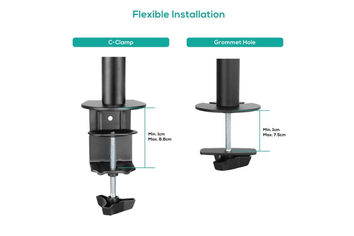 Activiva Ergolife Single Monitor Screen Double Joint Monitor Arm