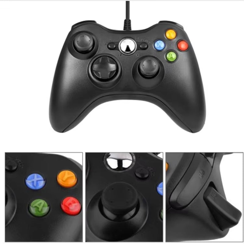 USB Wired Gamepad for Xbox 360 /Slim Controller for Windows 7/8/10 Microsoft PC Controller Support for Steam Game
