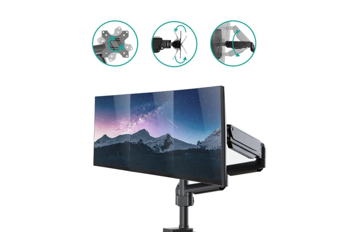 Activiva Ergolife Triple Monitor Screen Gas Spring Monitor Arm