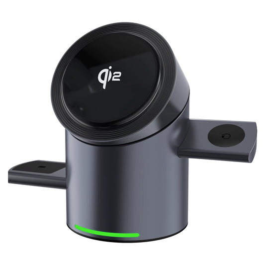 Qi2 Magnetic Wireless Charger Fast Charger 3-In-1 Intelligent Fast Charging 15W for Iphone 12/13/14/15/16, for Iwatch & Airpods