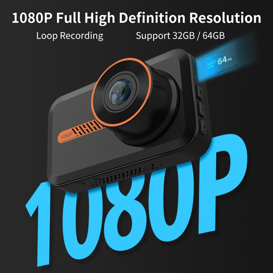 Dash Cam Front and Rear Car Camera Dual Dashcam 1080P FHD
