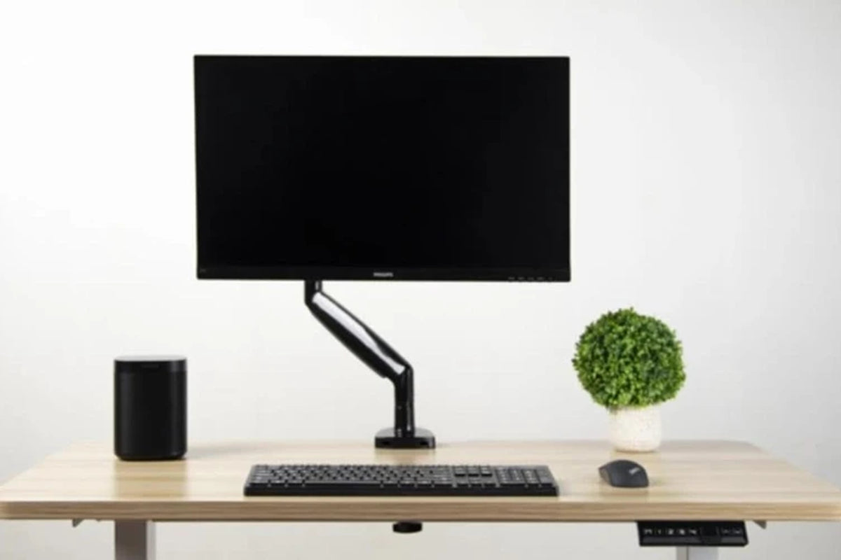 Single Monitor Mount 13 to 32 Inch Gas Spring Monitor Arm VESA Monitor Mount