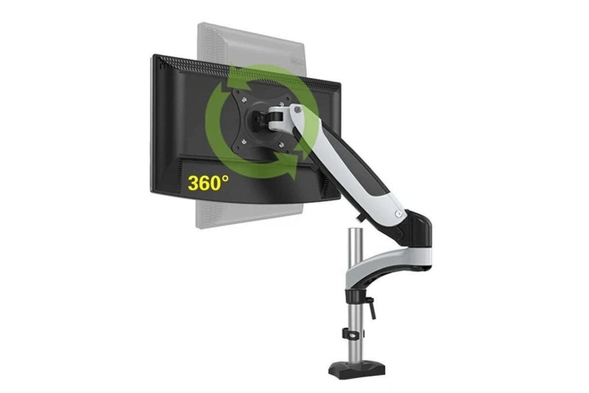 Desktop Monitor Stand Rotating with Pneumatic Hovering Mechanism Monitor Mounts & Stands