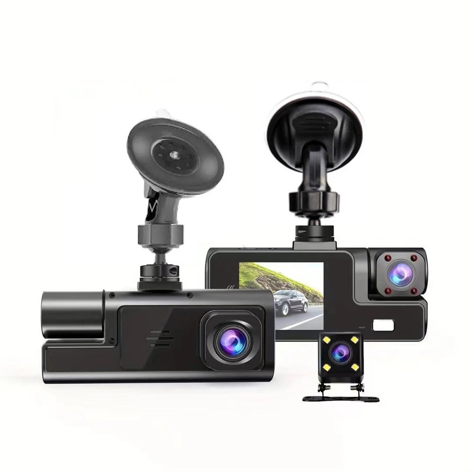 Dash Cam Front and Rear,1080P FHD DVR Car Driving Recorder 2.0Inch IPS Screen Dashboard Camera 170°Wide Angle,G-Sensor,Parking Monitor,Loop Recording